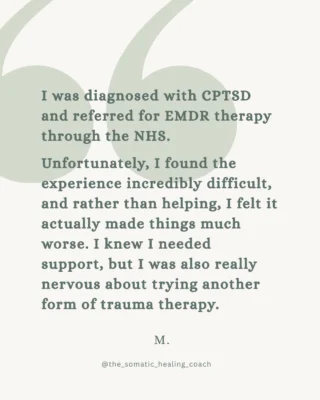 “I never felt pressured or rushed.” 🤍

These words from say so much about what matters to me in this work: space to feel heard, build trust and go at your own pace.

After a difficult experience with EMDR, my client understandably felt nervous about trying again. For them, Brainspotting felt gentler and more manageable. They particularly valued not always needing go over past events if they didn't want to.

If previous therapy has felt difficult, it makes sense to feel cautious. You deserve time, care and room to ask questions.

Thank you for such a thoughtful review and for the trust you’ve placed in our work together. Its been a privilege to support you 🙏💛✨
