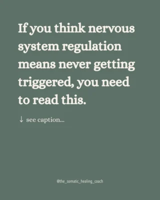 Nervous system regulation is everywhere on social media at the moment. Breathwork, cold plunges, 'regulate in 60 seconds'… and somewhere along the way, the message has got a bit lost.

It’s easy to come away thinking that being regulated means feeling calm all the time. So when you still get angry, still feel anxious, still get knocked sideways by things, you may worry you’re 'doing it wrong'.

But regulation was never about not feeling it.

You will still get triggered. Your nervous system is doing its job. What changes is what happens next. Instead of being swept straight into the same old reaction, you start to notice it. You can feel the anger and still have the conversation. You can feel anxious and still walk into that meeting. You stay with yourself rather than disappearing into survival mode.

That’s what regulation looks like in real life. It’s messy and human, and a lot less calm than Instagram would have you believe. But over time, you build the capacity to hold more, and that gives you more choice in how you respond.

If you’re tired of feeling stuck in the same patterns, this is exactly the work I do with clients. Drop me a message if you’d like to know more.

#nervoussystemregulation #nervoussystemhealing #somatichealing #emotionalregulation #traumainformedcoach