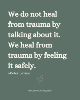 Talking about what happened can be a good starting place, but for real healing to happen, we also need to involve the body.

You can understand your story, yet still feel stuck, and that’s because the body is still holding the emotional charge. So it’s about creating enough safety for your body to process what it couldn’t back then.

And that’s exactly what I help people with - through body-based approaches like Somatic Coaching and Brainspotting Therapy. These modalities allow the body to release what’s been held, without re-traumatisation, and help you move forward so life no longer feels like constant fight-or-flight.

Please message if you'd like to find out more.

 #traumainformedcoach #SomaticHealing #NervousSystemSupport #somatichealing